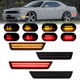 For 2008-2014 Dodge Challenger Dynamic Front Rear Bumper LED Side Marker Lights
