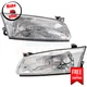 Headlight Set of 2 Halogen Left & Right for 1997-1999 Toyota Camry CE, LE, XLE