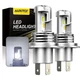 AUXITO 9003 H4 LED Headlight Bulbs Kit 40000LM 60W Hi/Lo Beam Super White Bright