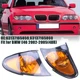 1Pair Front Indicator Turn Signal Yellow Corner Light For BMW 3 Series E46 02-05