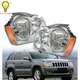 Headlights Headlamps Assembly For 2005-2007 Jeep Grand Cherokee Left&Right Side