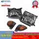 For 1998-2000 Toyota Tacoma 2WD Black Headlight & Corner Lamp Assembly Set
