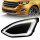 LED DRL Bumper Fog Light Driving Lamp Driver Assembly For Ford Edge 2015-2018 LH