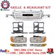 Grille Assembly Chrome Headlights Kit with Brackets For 2003-06 GMC Sierra 1500