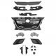 For Mazda 3 2014-2016 17PC Chrome Grille Bumper Bracket Daytime Running Lights