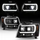 [Built-In LED Low Beam] 2007-2014 Chevy Suburban 1500 Tahoe Projector Headlights