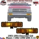 Front Bumper Parking Marker Light Set For 83-93 Chevrolet S-10 / 82-90 GMC S-15