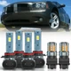 For Dodge Charger 2006-2010 LED Headlight High/Low Beam+Turn Signal Light Bulbs