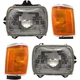 Halogen Headlight Kit For 1987-1988 Toyota Pickup with Bulb Driver and Passenger