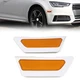 Front Bumper Reflector Side Marker Light Yellow For Audi A4 B9 2017-19 8W0945071