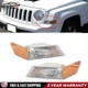 2PCS Left & Right Corner Lights Turn Signal Fit For 2007-2017 Jeep Patriot