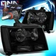 FOR 2007-2014 CHEVY Tahoe/SUBURBAN HEADLIGHT LAMPS W/LED KIT+ FAN SMOKED/CLEAR