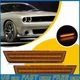 Amber Lens LED + Front Bumper Side Marker Lights For Dodge Challenger 2008-2014