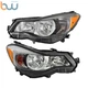 L+R For 2012-2015 Subaru Impreza 2013-2016 Crosstrek Headlight Headlamp Assembly