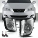 Pair Fit 2006-2010 LEXUS IS250 IS350 Clear Lens Front Fog Lights Halogen Lamps