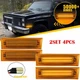 4X For 81-91 GMC Chevy Pickup Truck Pair Front Signal Marker Side Lights Amber U