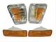 PARK LIGHT CHROME BEZEL TURN SIGNAL LIGHT 4PCS FOR TOYOTA PICKUP 4WD 89-91