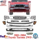 Front Bumper Chrome Kit + Grille + Headlights For 2001-2004 Toyota Tacoma 2WD Front Bumper Chrome Kit + Grille + Headlights For 2001-2004 Toyota Tacoma 2WD