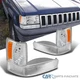 Fits 93-96 Jeep Grand Cherokee Crystal Clear Corner Lights+Bumper Lamps Pair