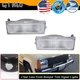 Clear Front Bumper Signal Lamp Housings For 84-96 Jeep Cherokee & 86-92 Comanche