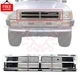 New Front Grille Chrome Black Plastic Fits 1987-1988 Toyota Pickup 87-89 4Runner