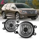 Pair Bumper Fog Lights For Toyota Venza 2009-2015 Clear Replacement Lamps LH+RH