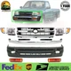 Front Grille & Bumper Chrome & Headlight Kit For 1998-2000 Toyota Tacoma 2WD