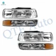 Headlamp Turn Signal Lamp for 2001 2002 Chevy Silverado 2500 HD L8 W/O bulb(s)