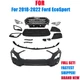 Front Bumper Cover & Grille Kit Fog Light Fit For 2018-2022 Ford Ecosport
