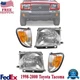 New Headlight & Corner Light Lamp Left Right Kit For 1997-2000 Toyota Tacoma