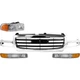 Grille Grill for GMC Sierra 1500 Classic HD Truck Heavy Duty 2500 2003-2004