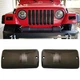 Pair For 1997-2006 Jeep Wrangler TJ Chassis Bumper Smoke Turn Signal Lights Lamp