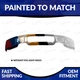 NEW Paint To Match Front Bumper For 2009-2014 Ford F-150 Without Fog Light Holes