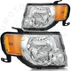 Chrome Headlight Assembly Left Right For 2008-2012 Ford Escape Sport Utility