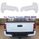 Rear Bumper End Cap WHITE W/O Sensor Hole Set Pair For Toyota Tacoma 2016-2023