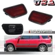 For 1997-2001 Honda CR-V Red Lens Rear Bumper Side Marker Light Housings Set