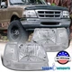Fits 1998-2000 Ford Ranger Diamond Headlights Corner Turn Signal Lamps Pair