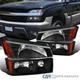 Fits 2002-2006 Chevy Avalanche 1500 Body Cladding Black Headlights+Bumper Lamps