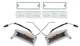 OER Park Lamp Housing and Lens Set With Connectors For 1969 Dodge Dart