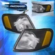 For 95-99 Nissan Sentra 200SX Replacement Black Corner Lights Parking Lamp LH RH