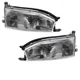 For 92 93 94 Camry USA Built Front Headlight Headlamp Head Light w/Bulb SET PAIR
