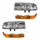 FOR 1998 - 2004 CV S10 / S10 BLAZER HEADLIGHT & SIGNAL RIGHT & LEFT SET