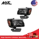 Set of Headlight Assembly For 01-04 Toyota Tacoma Black Housing Amber Reflector