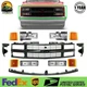 New Front Grille Assembly and Headlight Kit For 1994-2000 Chevy C/K-Series