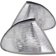 Pair Clear Corner Parking Signal Lights for 1999-2001 BMW E46 3-Series Sedan