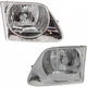 For Ford F-150 Headlight 1997-2003 Driver and Passenger Side Pair Halogen