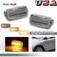 New Amber Dynamic Clear LED Fender Side Marker Light For Honda Civic Si CRV Jazz