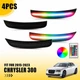 4x RGB LED Side Marker Signal Light for 15-23 Chrysler 300 68213844AD,68213845AD 4x RGB LED Side Marker Signal Light for 15-23 Chrysler 300 68213844AD,68213845AD