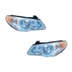 Headlights Front Lamps Pair Set for 07-10 Hyundai Elantra Left & Right
