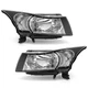 Pair Headlights For 2011-2015 Chevy Cruze Halogen Chrome Headlamps Left+Right Pair Headlights For 2011-2015 Chevy Cruze Halogen Chrome Headlamps Left+Right
